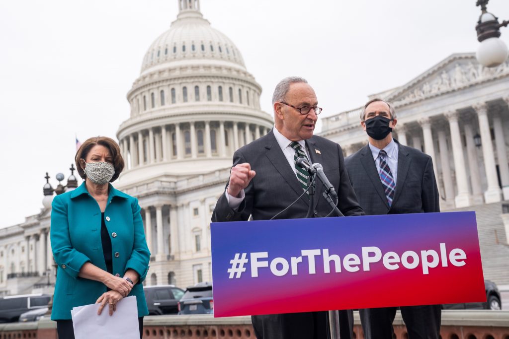 Schumer, Democrats introduce H.R.1 For The People Act