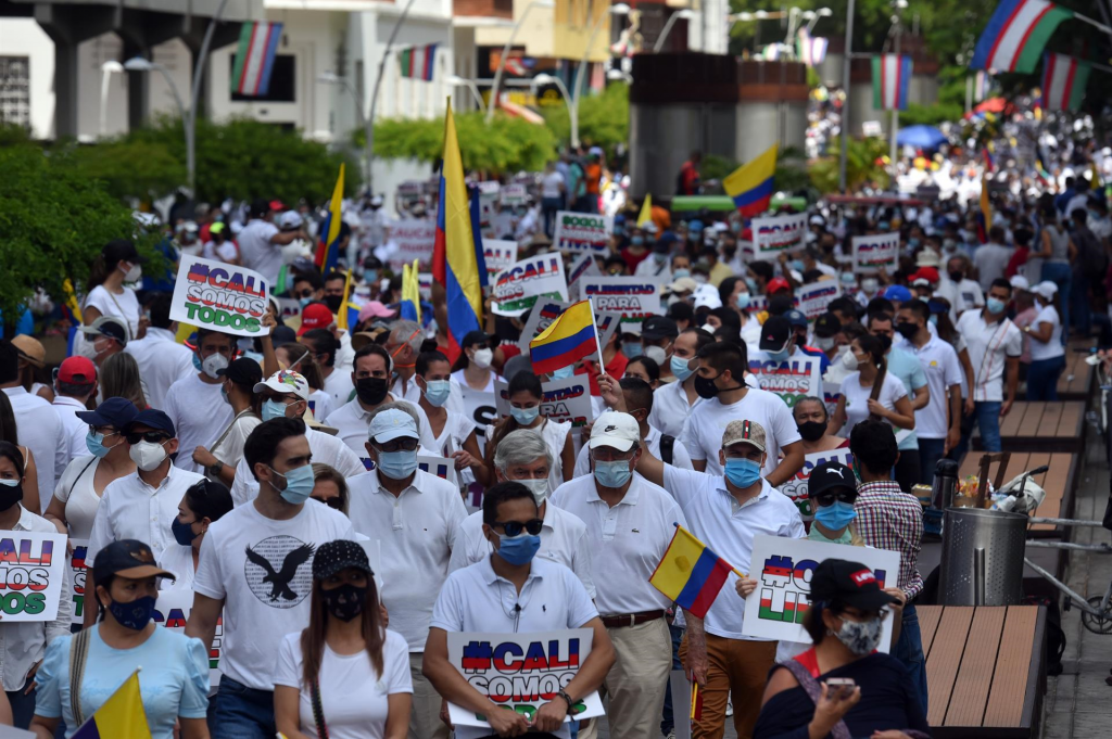 pérdidas económicas  protestas en Colombia