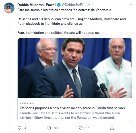  Desinformación masiva: demócratas comparan a guardia estatal de Florida con los “colectivos armados” del dictador Maduro