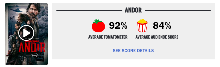 andor rotten tomatoes