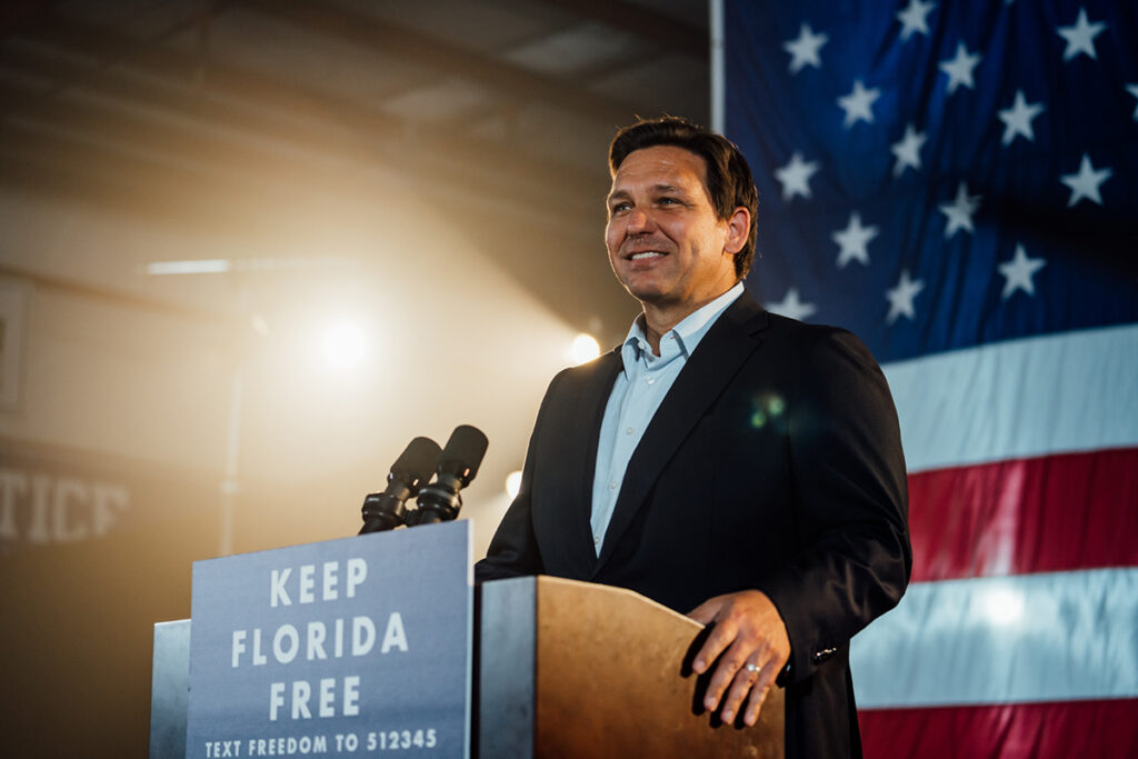 DeSantis finally hit back at Trump: "It's just background noise to me."
